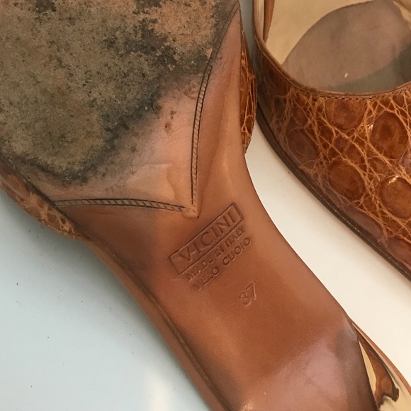 Giuseppe Zannoti kitten heel croc mules - Picture 3 of 3